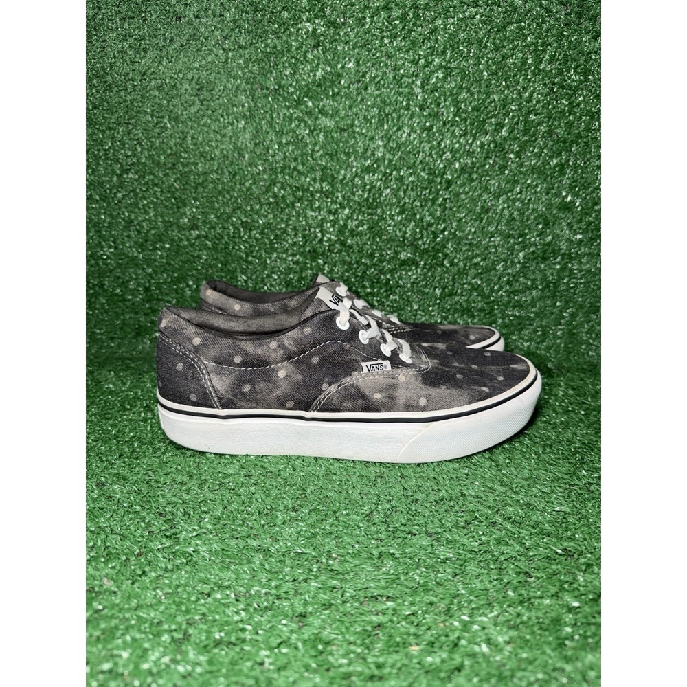 Vans Womens Size 9 Stackform Classic Grey Denim Dotted Shoes Platform Sneakers
